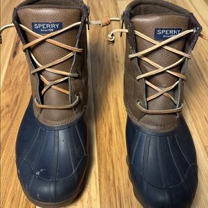 SPERRY Women's Syren Gulf Duck Boot Navy Brown